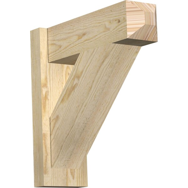 Ekena Millwork Traditional Rough Sawn Craftsman Outlooker, Douglas Fir, 6"W x 18"D x 18"H OUT06X18X18TRA04RDF - main